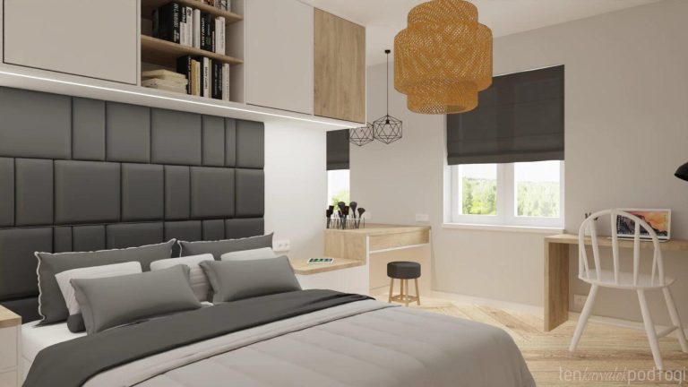 Jasne i funkcjonalne mieszkanie w Inowrocławiu zaprojektowane zdalnie